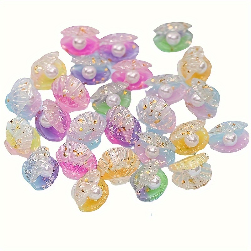 Colorful Shell Mini Toy Small Ornament Resin Simulation Pearl