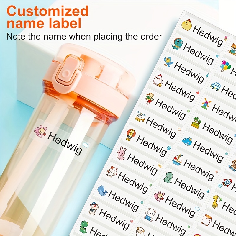 Custom Stickers Clothing Labels Waterproof Personalized Labels For Kids  School Stationery Water Bottle Pencil Dinosau - AliExpress