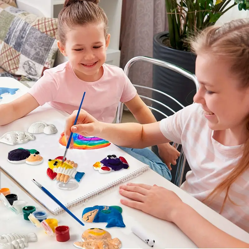 Kids Arts And Crafts Set Painting Kit, Painting Plaster Diy Set