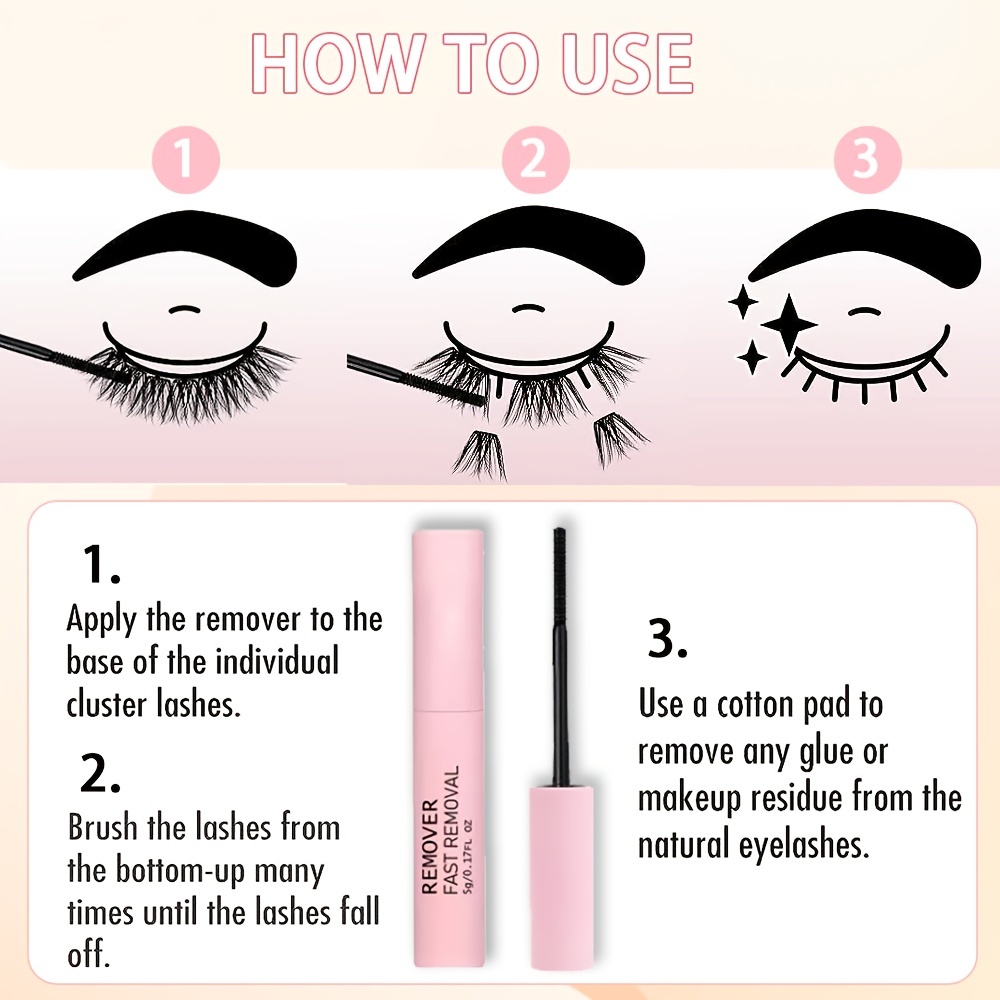 168pcs Cluster Lashes DIY Lash Extension Natural D Curling False Eyelashes Kit