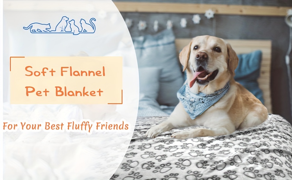 dog blankets large dogs cute paw pattern Temu Netherlands