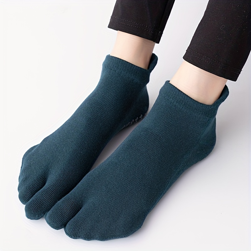 Non Slip Yoga Socks Half Toe Slip Grip Socks Pilates Yoga - Temu