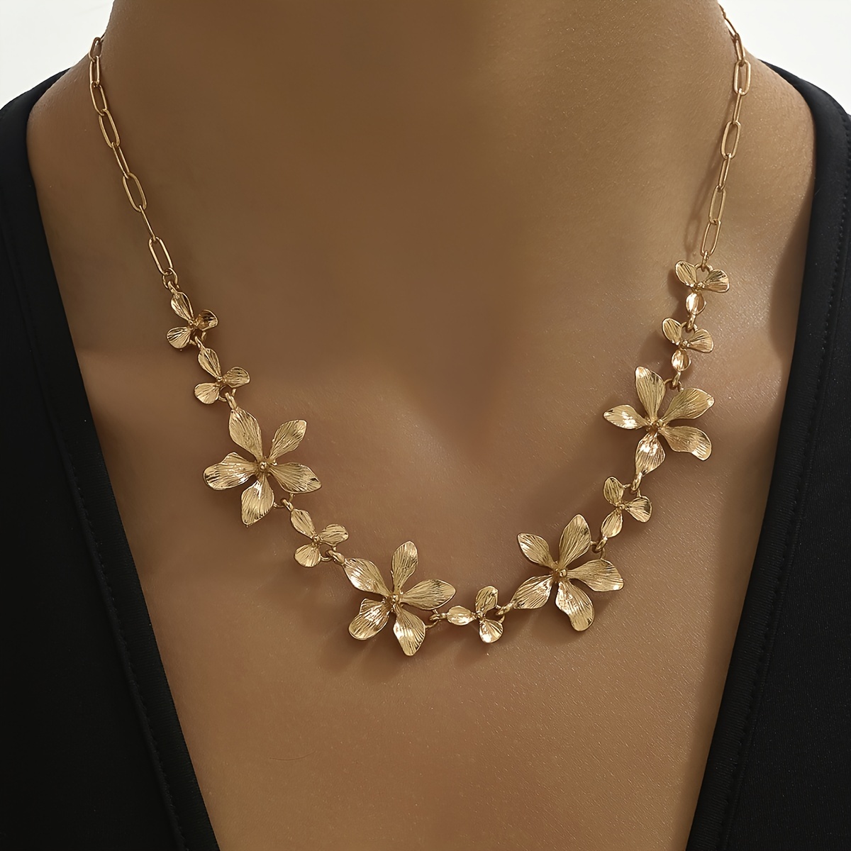 

1pc Fashion Elegant Flower Charms Alloy Necklace