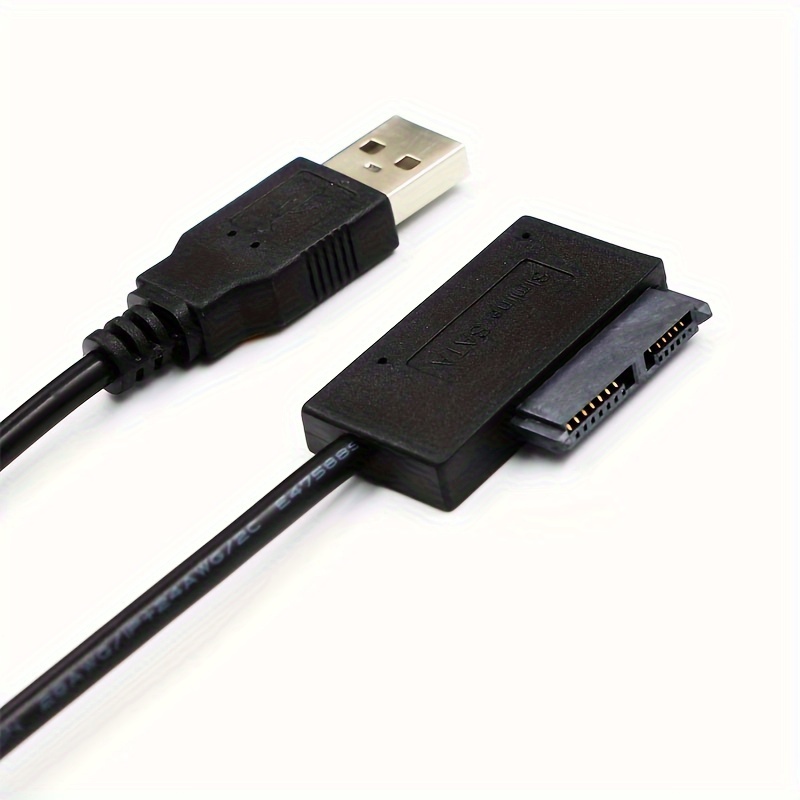 JsER USB 3.0?to 7?  6?13pin Slimline SATAアダプタケーブルノートパソコンのCD DVD Rom光学ドライブ