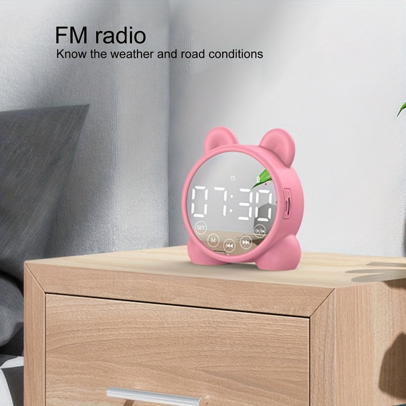 Radio de onda corta portátil AM FM SW, pantalla Digital LED grande con  temporizador de sueño, reloj despertador, Radio de banda completa, altavoz  estéreo - AliExpress