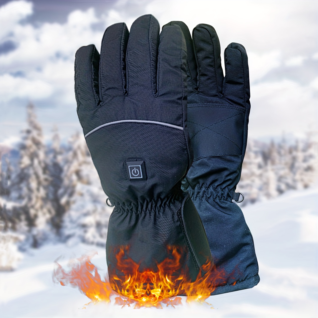 Gants chauffants électriques imperméables pour les sports d'hiver