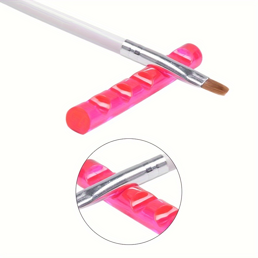 5 Grids Nail Art Painting Brush Holder Nail Brush Rack Painting Pen Rest  Holder Stand UV Gel Brush Display Holder Manicre Tools