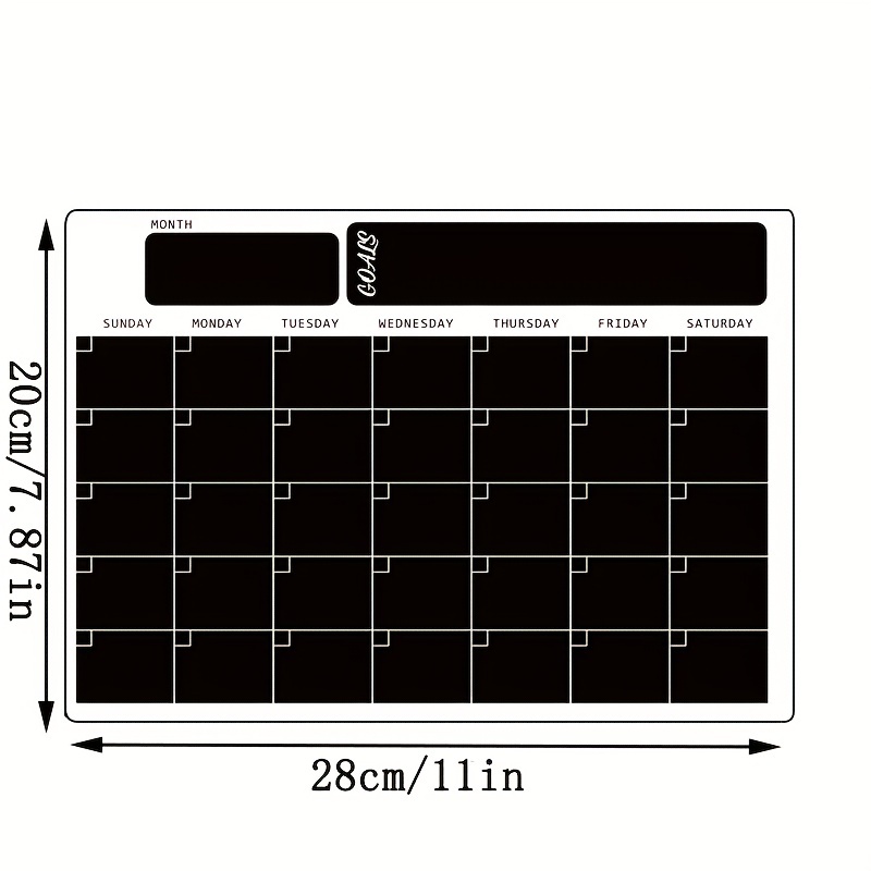 1pc Calendario Magnetico Frigorifero Pianificatore Mensile - Temu