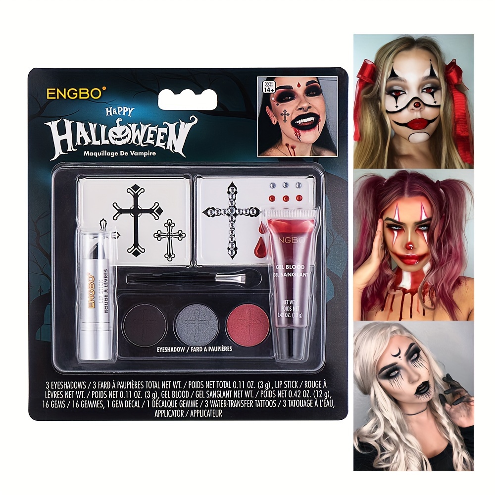 Scar Wax Kit, Fake Blood Gel Making Artificial Scar, Joker Face Paint,  Sfx Vampire Makeup Special Effect Makeup Kit For Halloween Theme Dress Up  Par