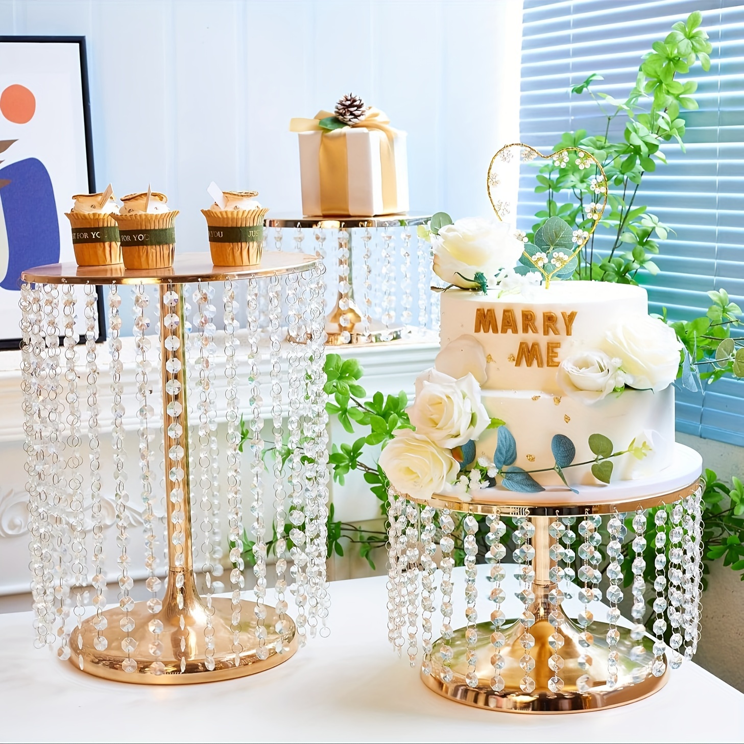 wedding supplies cake stand decorating metal