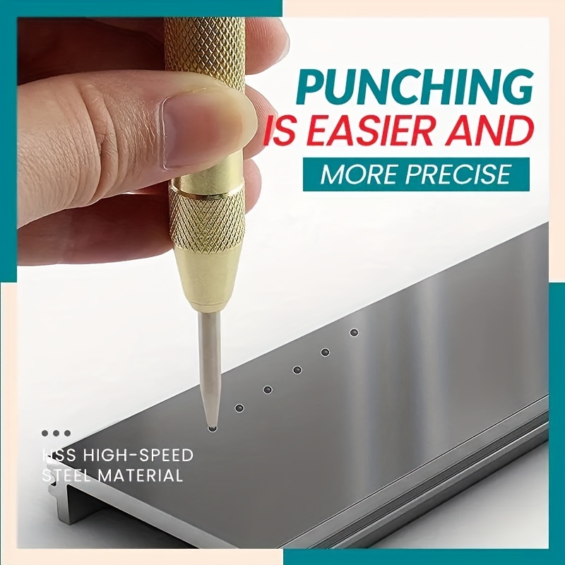 High carbon Steel Center Punch Set Non slip Center Pin Punch - Temu