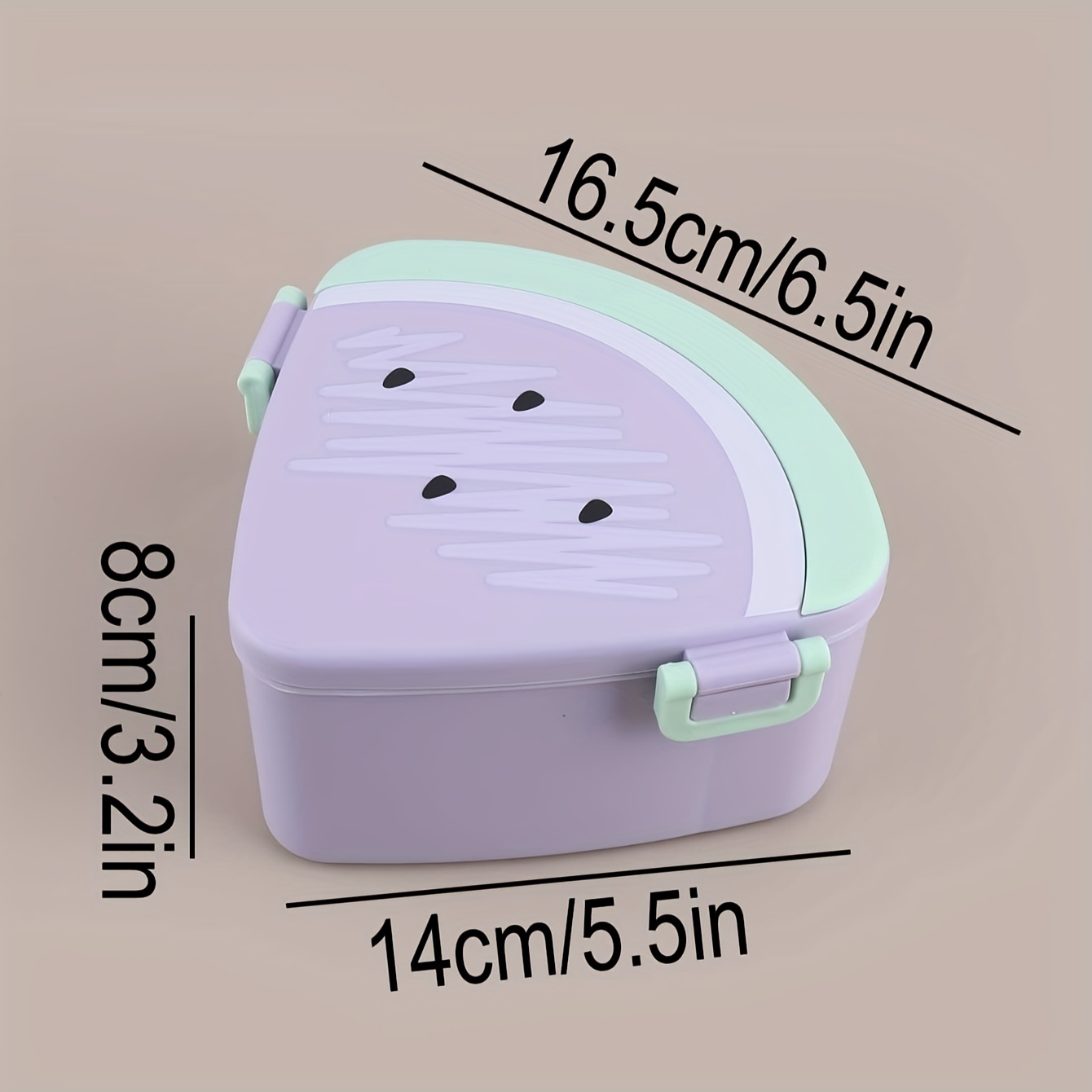 1pc Portable Camping Food Storage Container, Cute Fruit Shaped Plastic Divided  Lunch Box For Office Workers