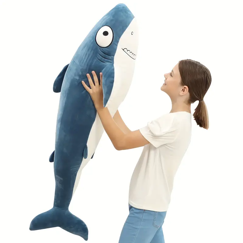 Cute Big Shark Plush Soft Hugging