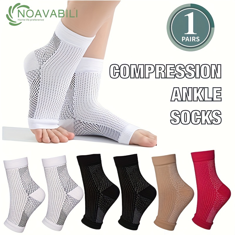 Calf Compression Sleeves - Footless Compression Socks for Women, Men.  Treatment for Lower Legs, Shin Splint, Varicose Vein & Pain Relief. Great  Support Brace for Running, Maternity, Travel White L-XL in Dubai 