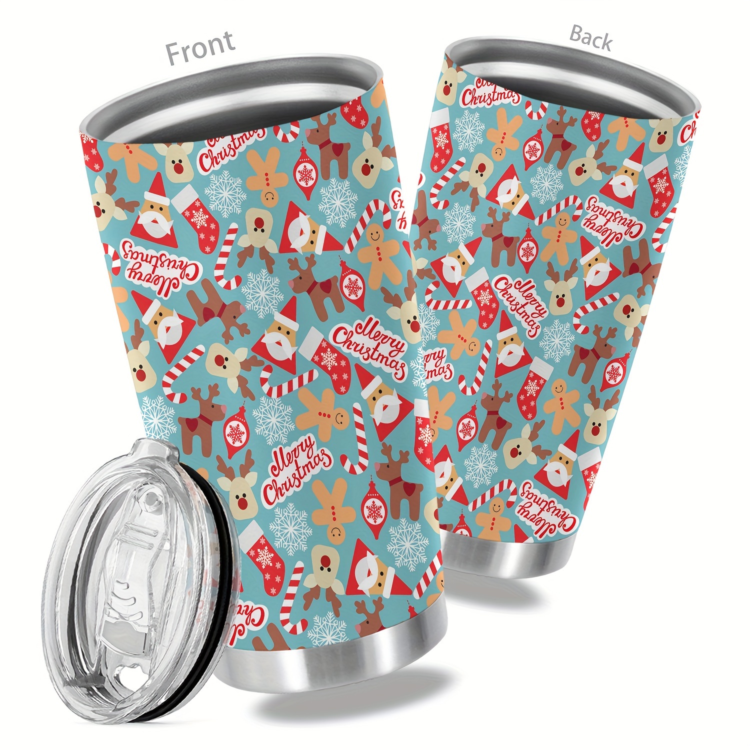 Christmas Tumblers Stainless Steel Skinny Tumbler Mug Double - Temu