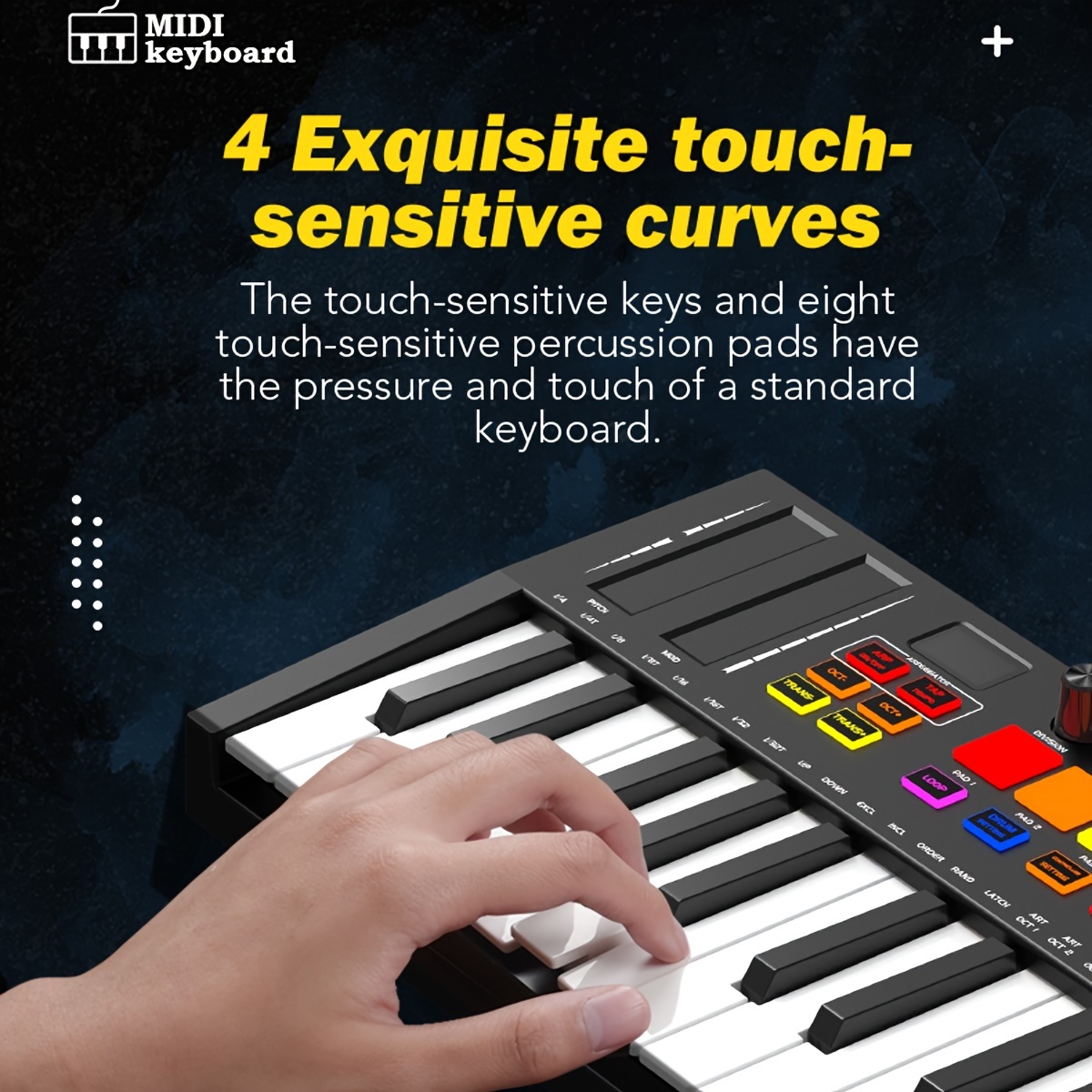 Clavier Contrôleur Midi Professionnel 25 Touches - Temu France