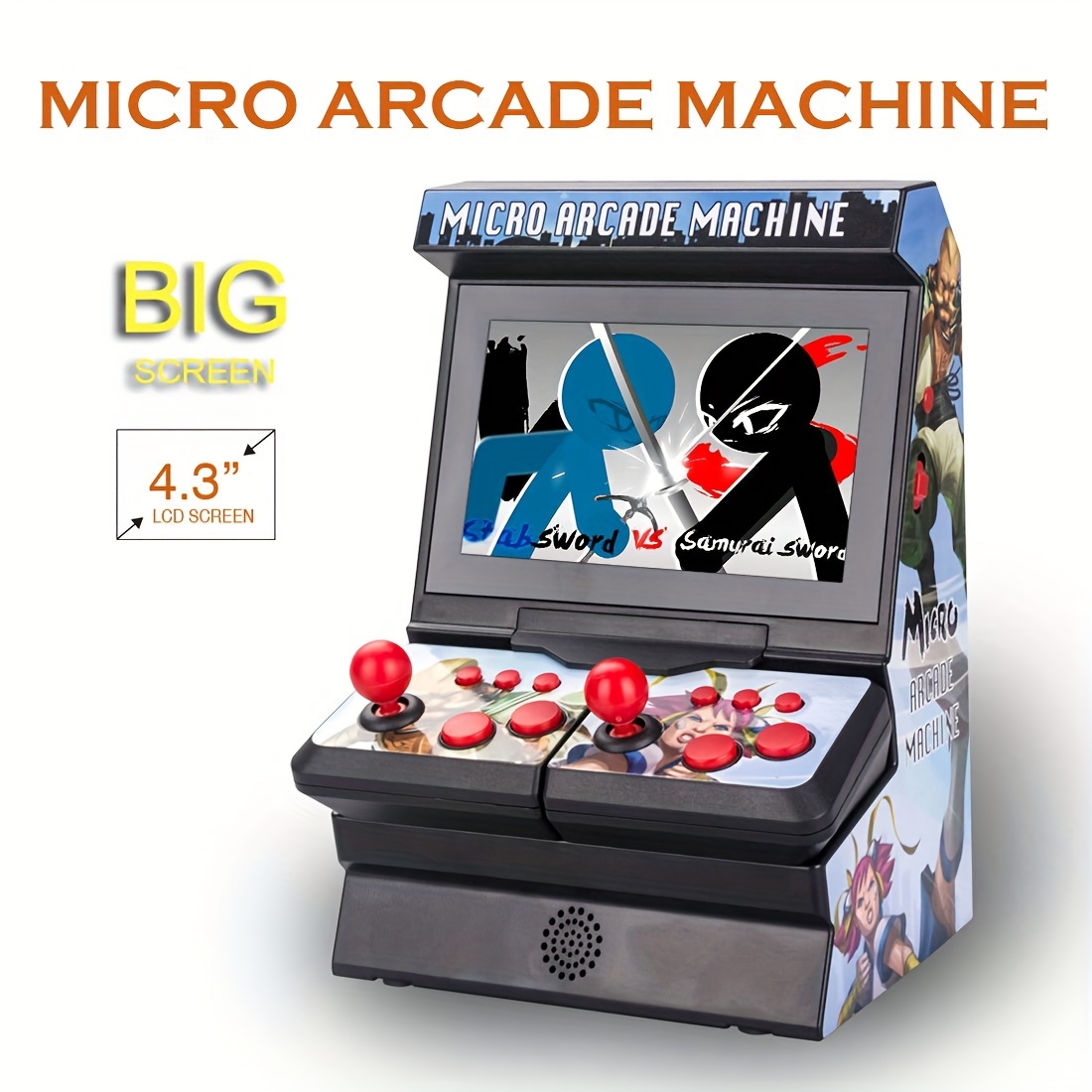 Mini máquina de juegos retro, consola de juegos de mano con 400 juegos  clásicos FC de 2.8 pulgadas, soporte de pantalla a color para salida de TV