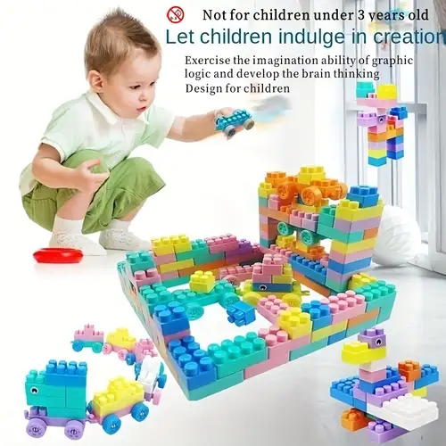 Brinquedo De Montagem De Blocos Grandes Para Crianças, Bloco De Quebra- cabeça Grande Para Bebês, Brinquedos De Quebra-cabeça Intelectual Para  Meninos E Meninas - Brinquedos E Jogos - Temu Portugal