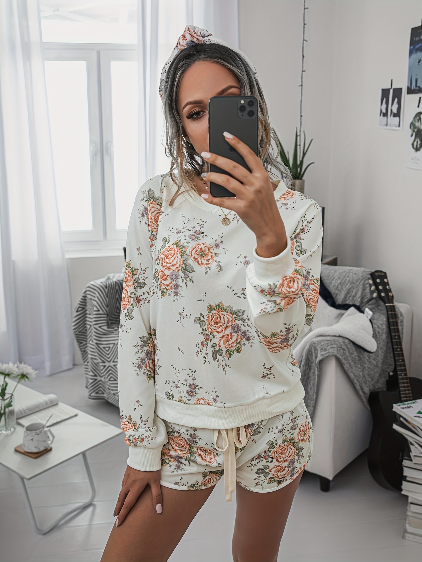 Floral Pajamas Womens - Temu Canada