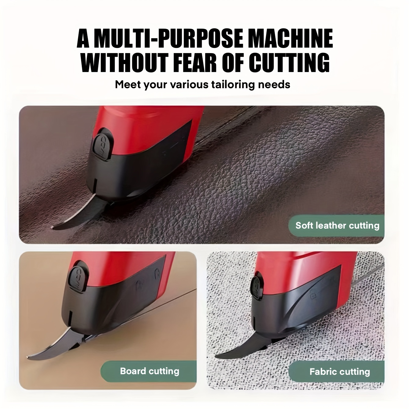 Electric Scissors Cutting Fabric