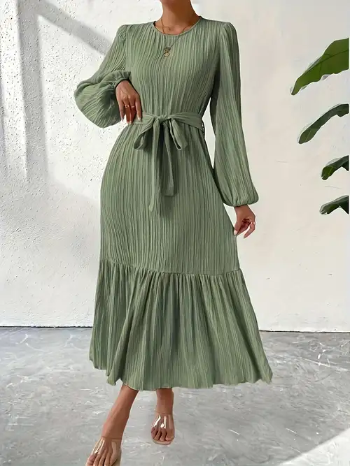 Vestido Verde Longo - Temu Portugal