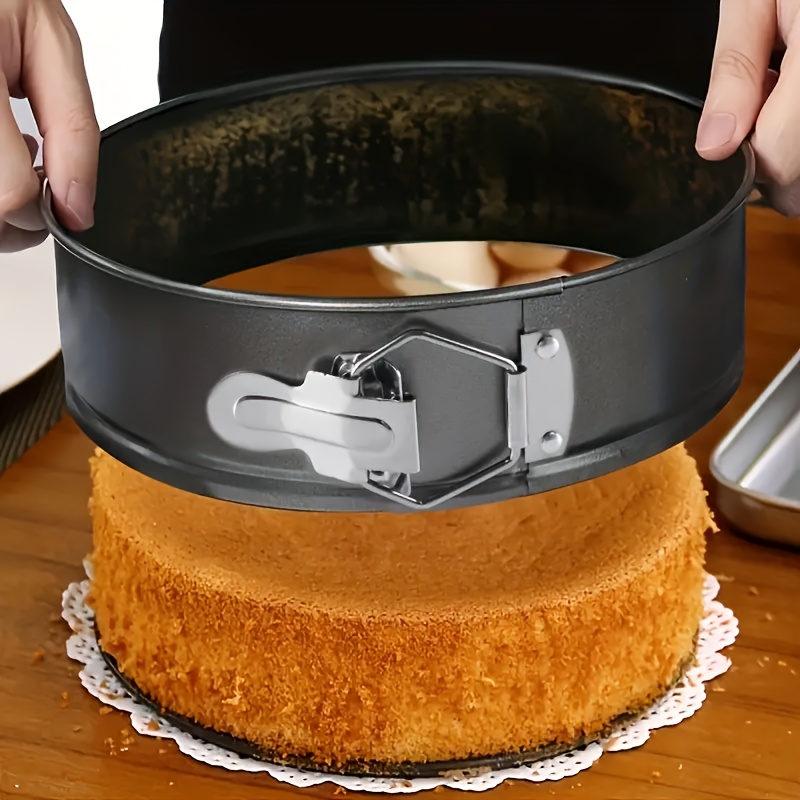 9 Inch Round Springform Pan Non-stick Loose Bottom Cake Tin Tray