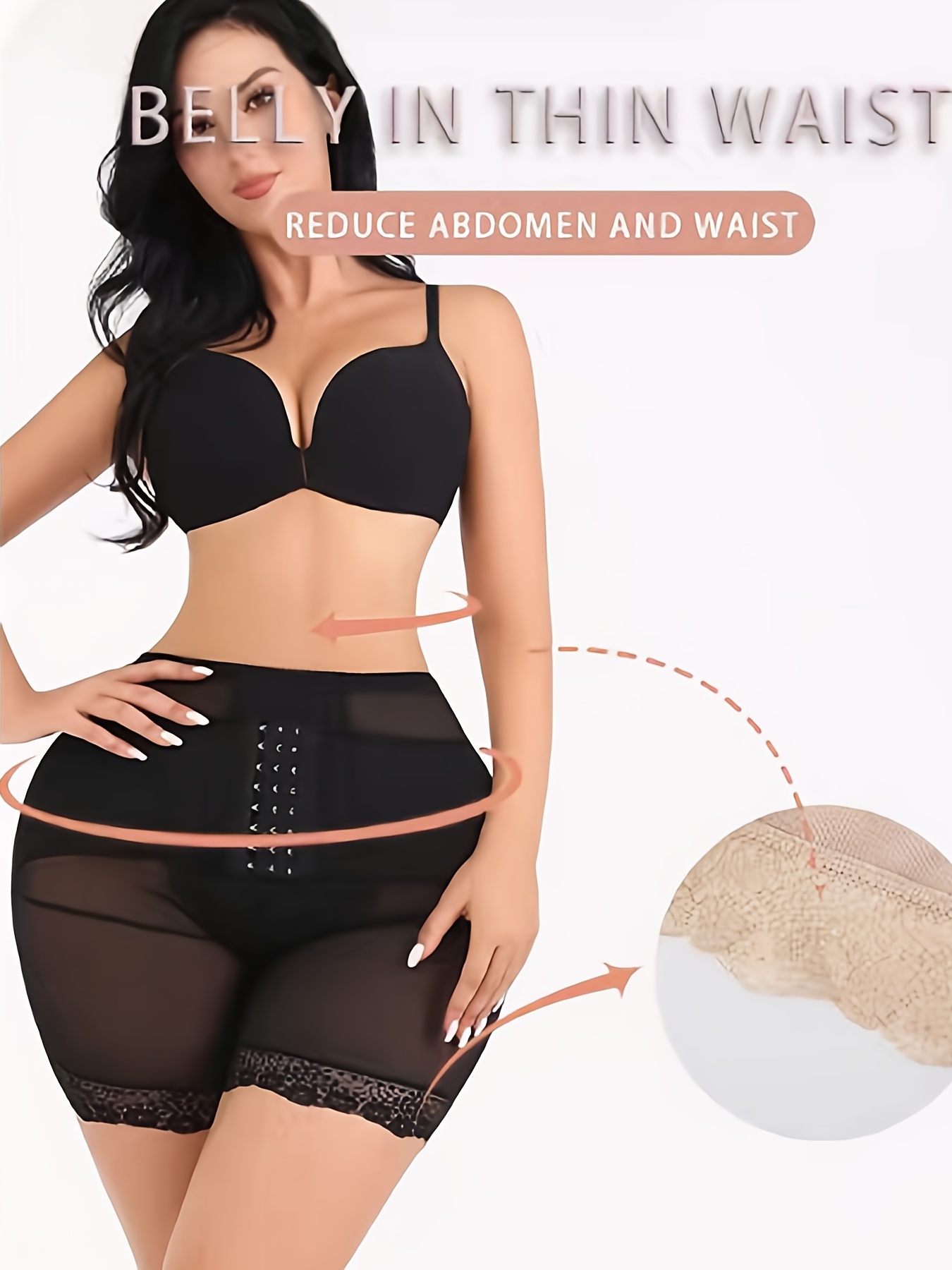 Women's High Waist Breathable Abdominal Pants Postpartum Slim Hip Lift  Panties Sexy Fake Ass Belly Shapewear For Ladies