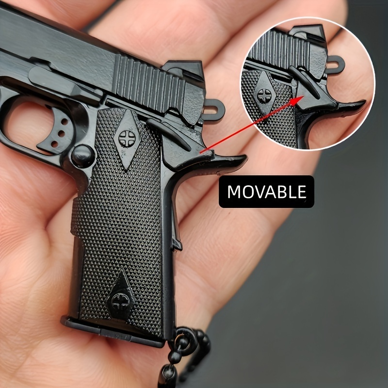 Mini M1911 Pistola Forma Llavero Hombres, Llavero Táctico Genial Hombres,  Modelo Realista Halloween Navidad Acción Gracias Cumpleaños, Pistola Forma  Llavero - Joyería Accesorios - Temu