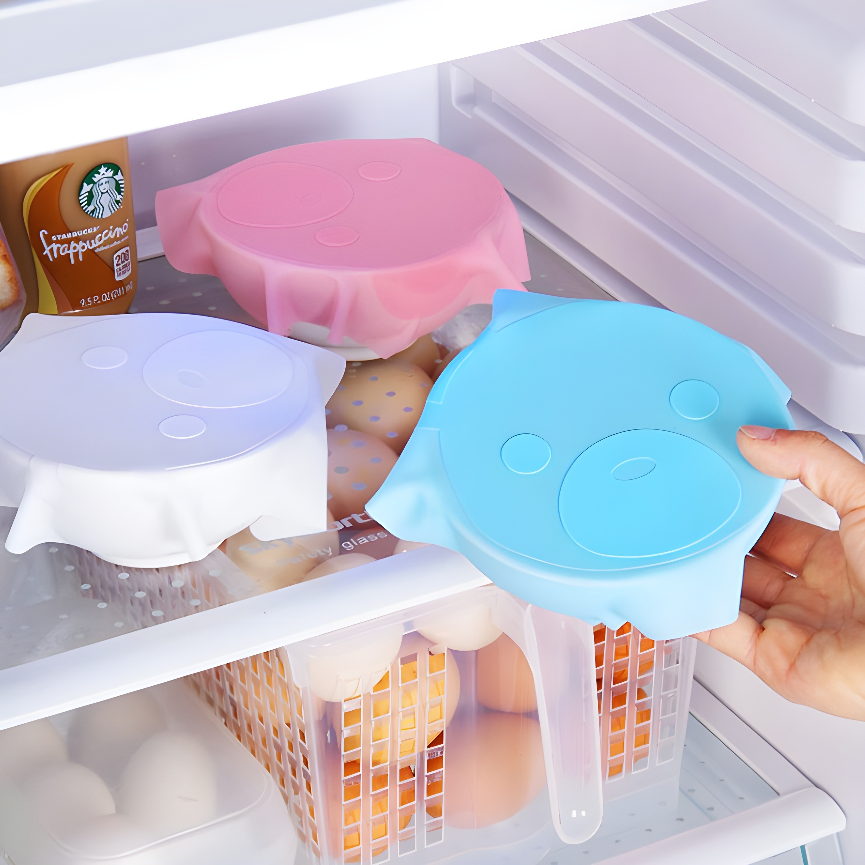 Home Refrigerator Dishes Silicone Fresh-Keeping Cover Silicone