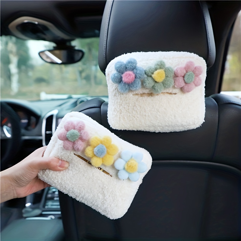 Cute Hanging Car Tissue Box Creative Car Interior Decor With - Temu