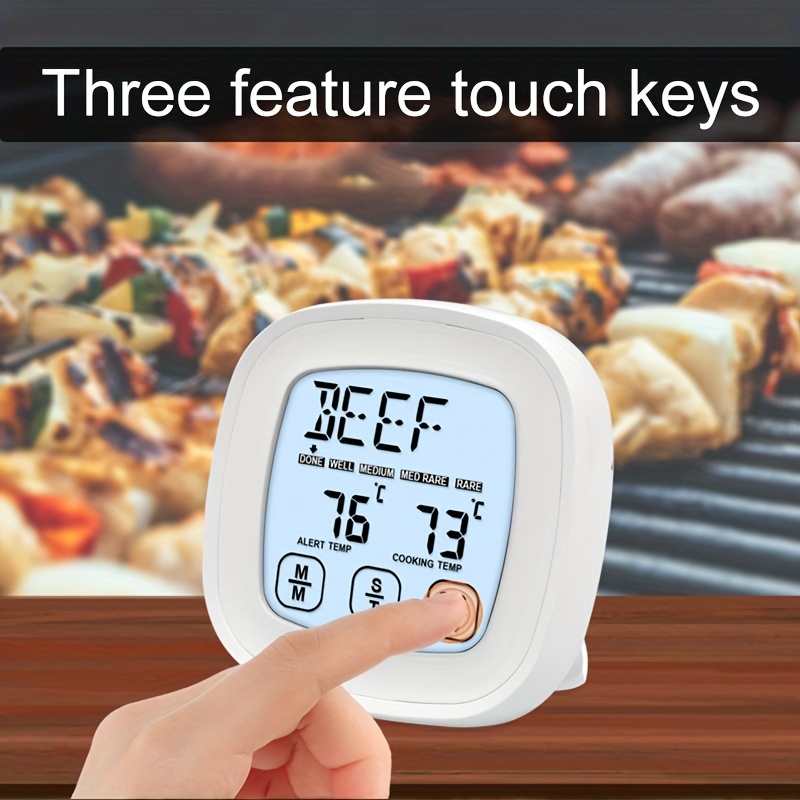 Kitchen Food Thermometer, Probe Touch Screen Digital Oil