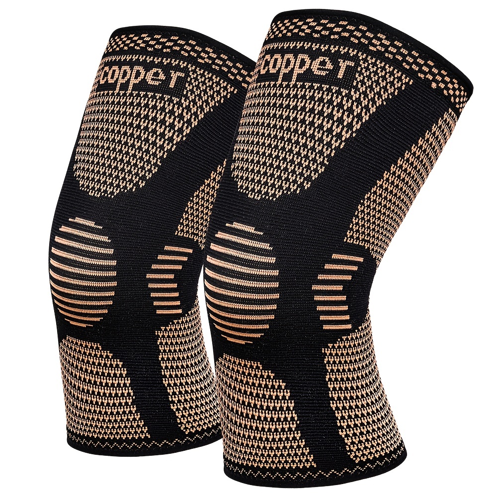 2 Pack Breathable Knee Compression Sleeves Sports Exercise Protect