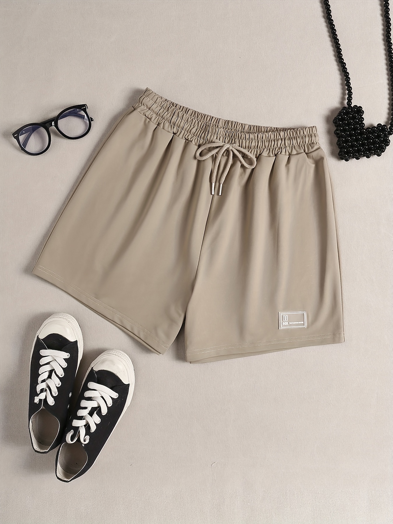 Comfy Drawstring Sleep Bottoms Elastic Waistband Women's Shorts