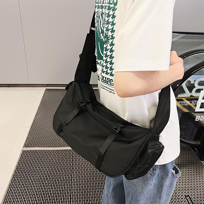 Men's Bag New Messenger Bag Simple Casual Shoulder Bag Business  Large-capacity Square Shoulder Bag - Temu United Arab Emirates