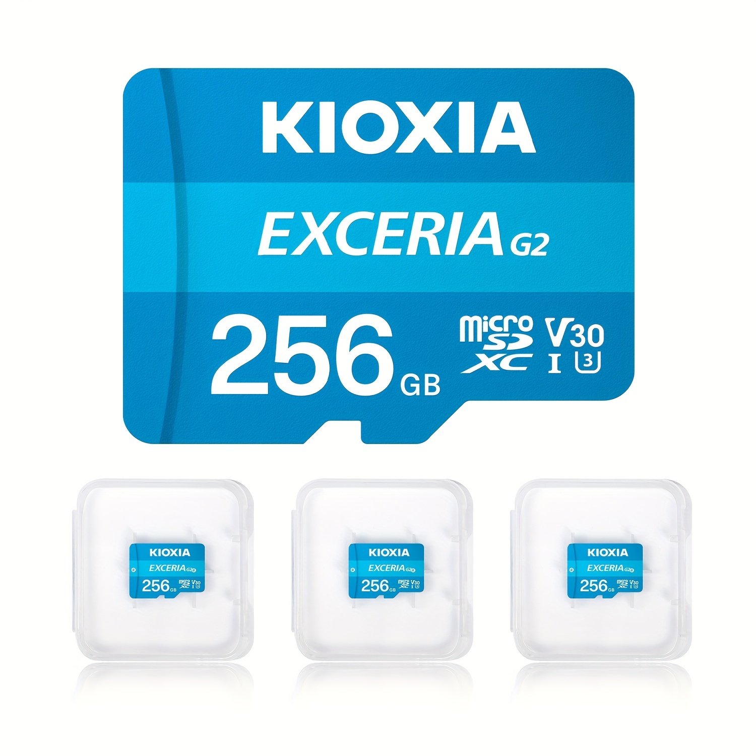 KEXIN Carte Micro SD 128GB + Adaptateur SD 64GB 32GB Carte Mémoire