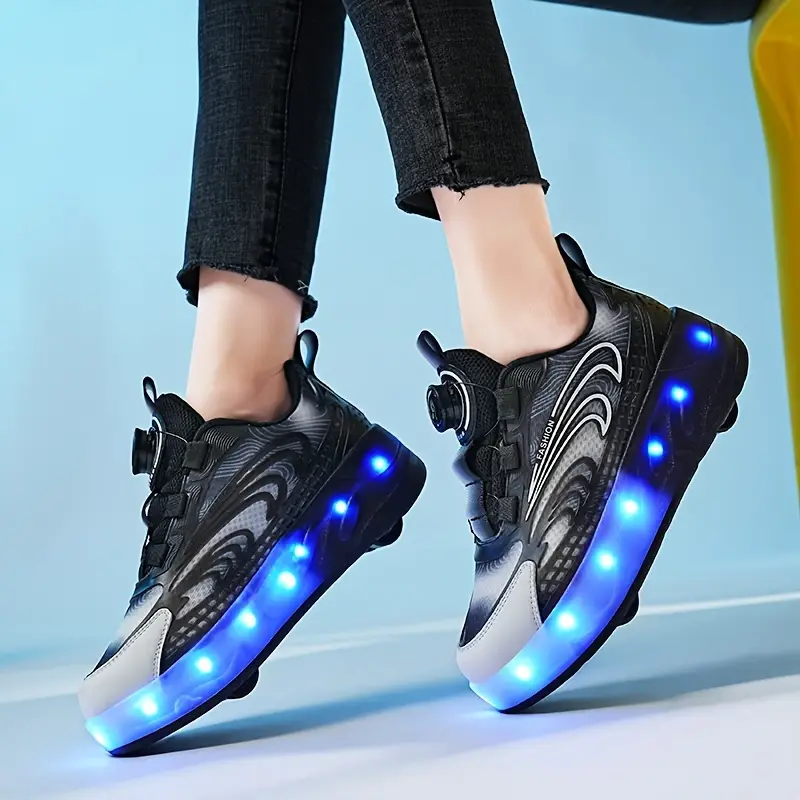 Girl S Fashion Led Light Roller Shoes