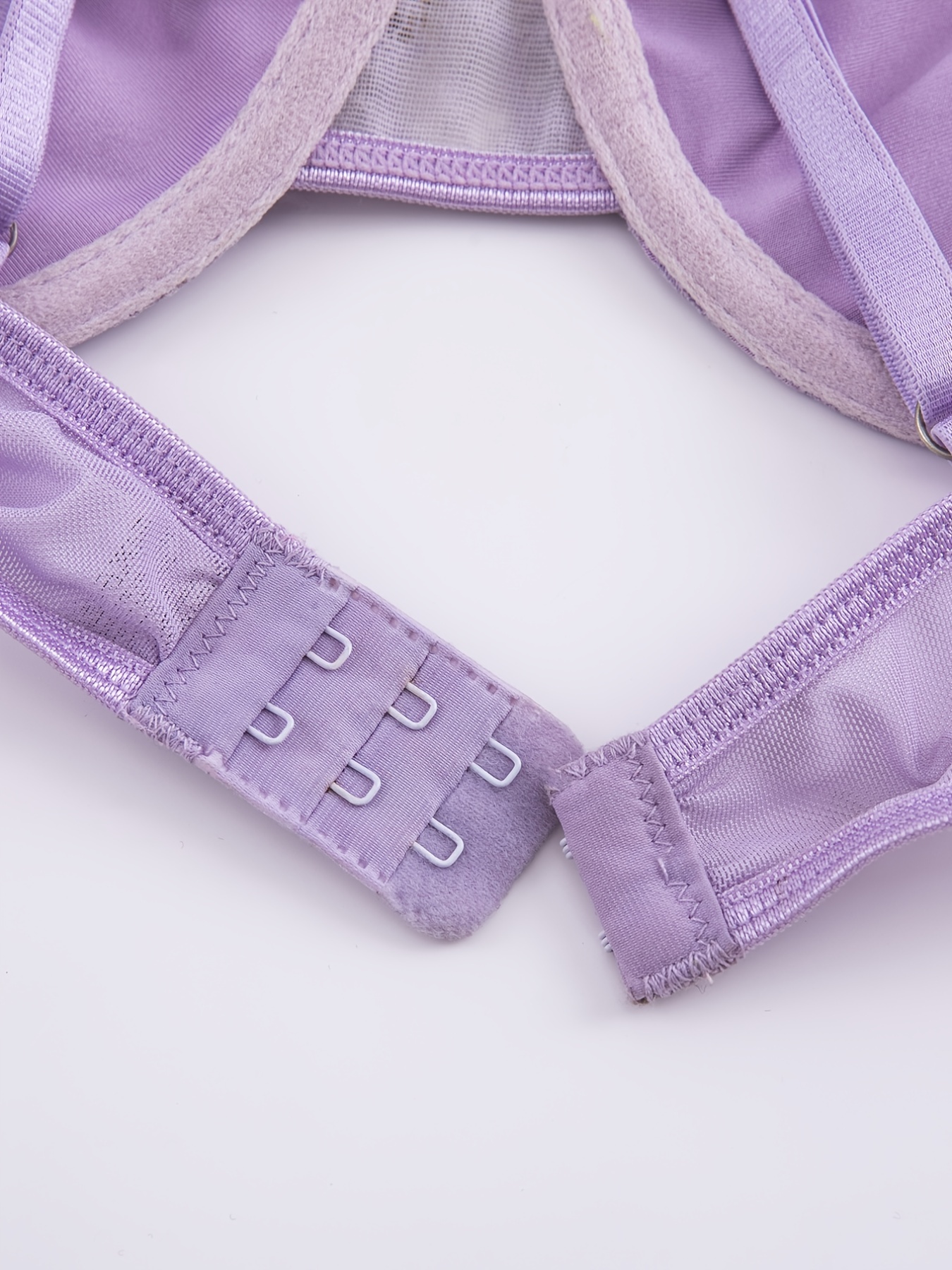 Plus Size Floral Jacquard Eyelash Trim Bra Thong Sexy Temu