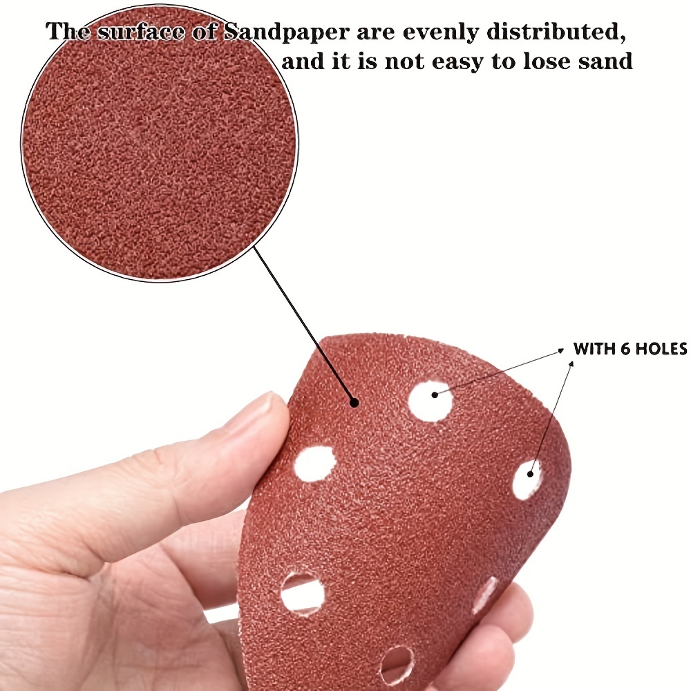 80/120/180/240 Grits Mouse Sanding Sheets Sander Pads Set for