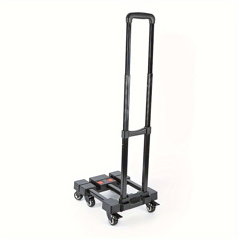 SELORSS Folding Hand Truck, 530 lbs Heavy Duty Luggage Cart, Foldable Dolly Cart for Moving, Utility Dolly Platform Cart with 6 Wheels for Travel