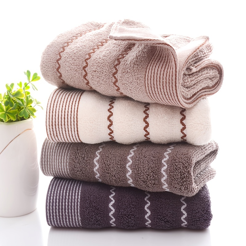 Soft Hand Towel Absorbent Quick dry Towel Jacquard Thickened - Temu