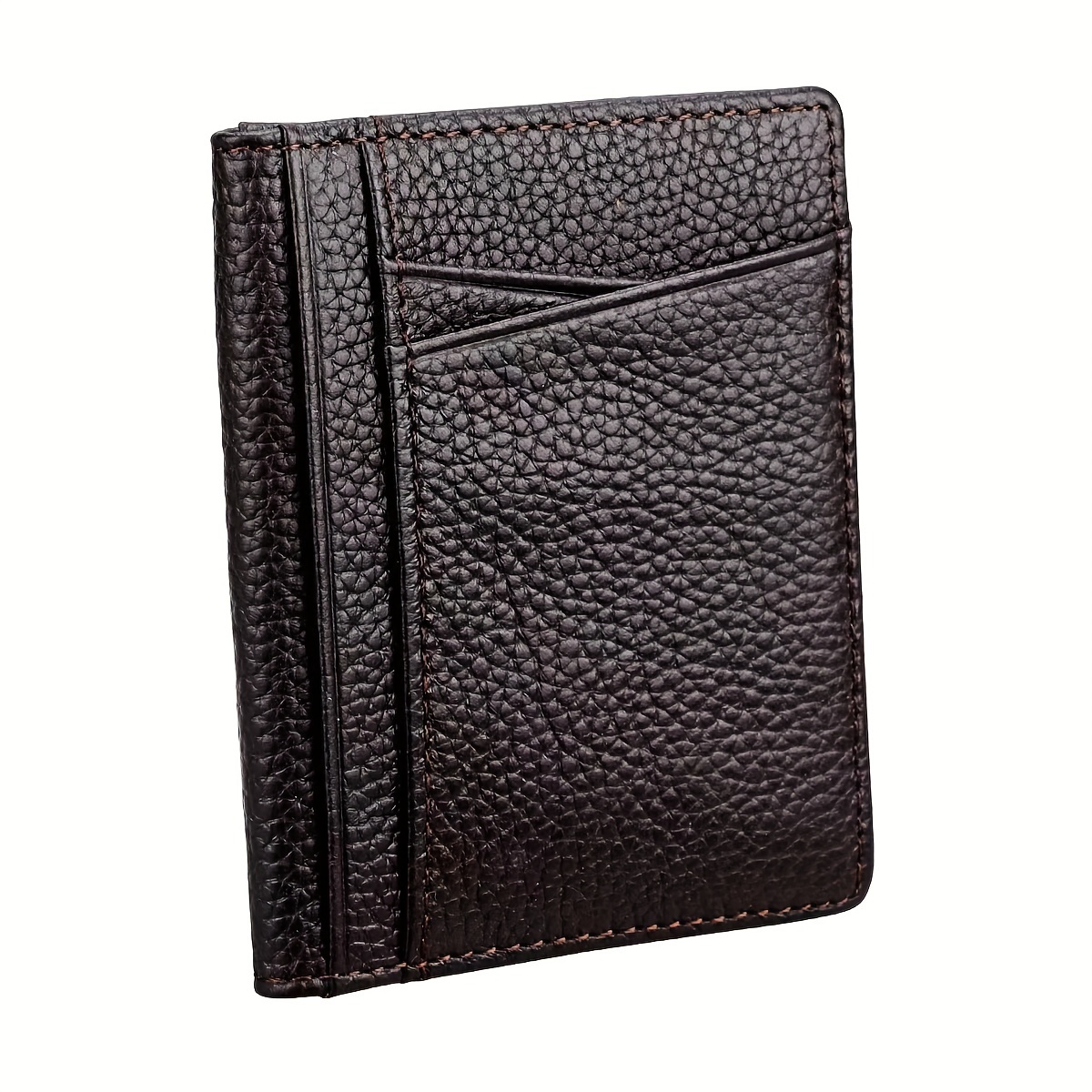 Ultra Thin Cow Leather Wallet Anti Theft Men's Card Bag Real Leather Wallet