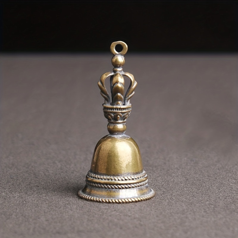 

Brass Retro Small Bell Hand Rattle Buddhist Five-strand Demon Bell For Men And Women Waist Hanging Keychain Pendant Accessories