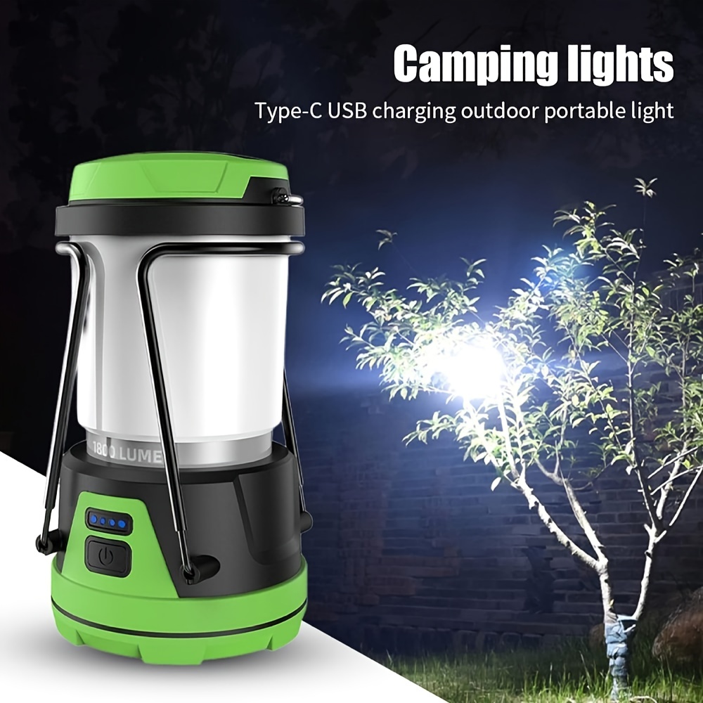 New Portable LED Camping Lantern 10000mAh Rechargeable Camping Light  Waterproof Dimmable RGB Lightling Modes Tent Light With USB