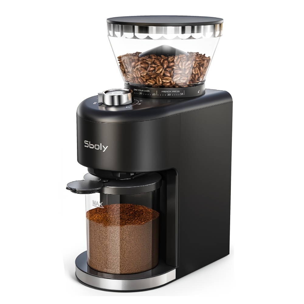Adjustable Burr Mill Coffee Grinder with 35 Grind Settings