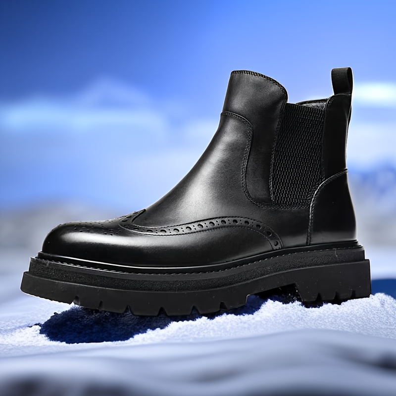 Chelsea Boots Mens Brogue Boots Mens Brogue Boots Genuine Leather