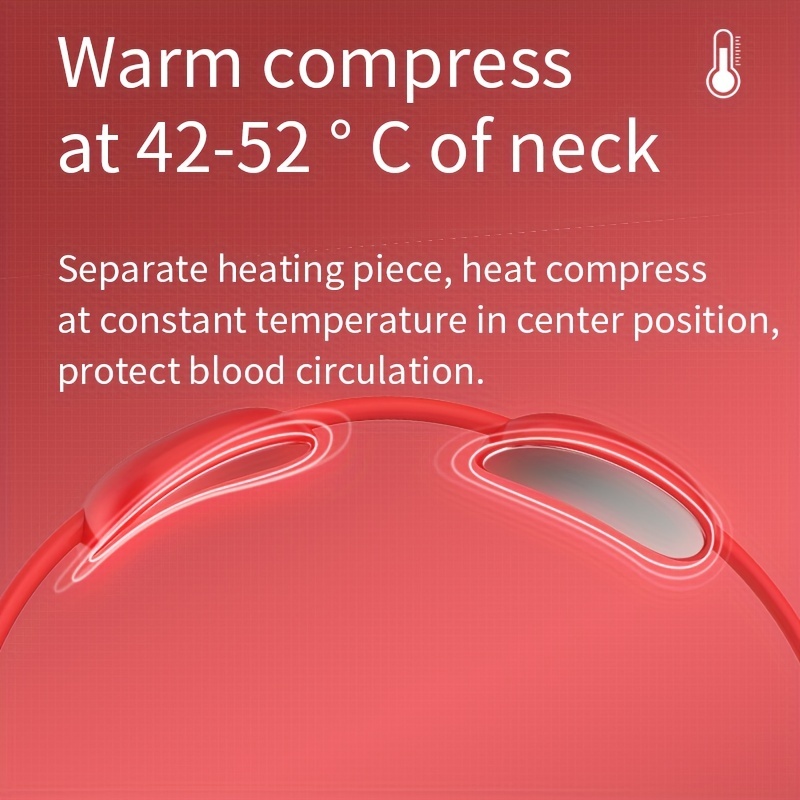 Pendant Shape Neck Massager With Heat Electric Pulse Neck - Temu