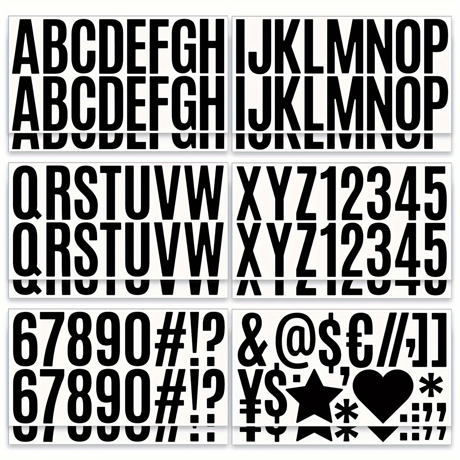 8 Self-adhesive Letters, Large Alphabet Stickers, Adhesive Scrapbook Letters  Waterproof Vinyl Alphabet Stickers For Crafts, Mailboxes (white & Black) -  Temu Kuwait