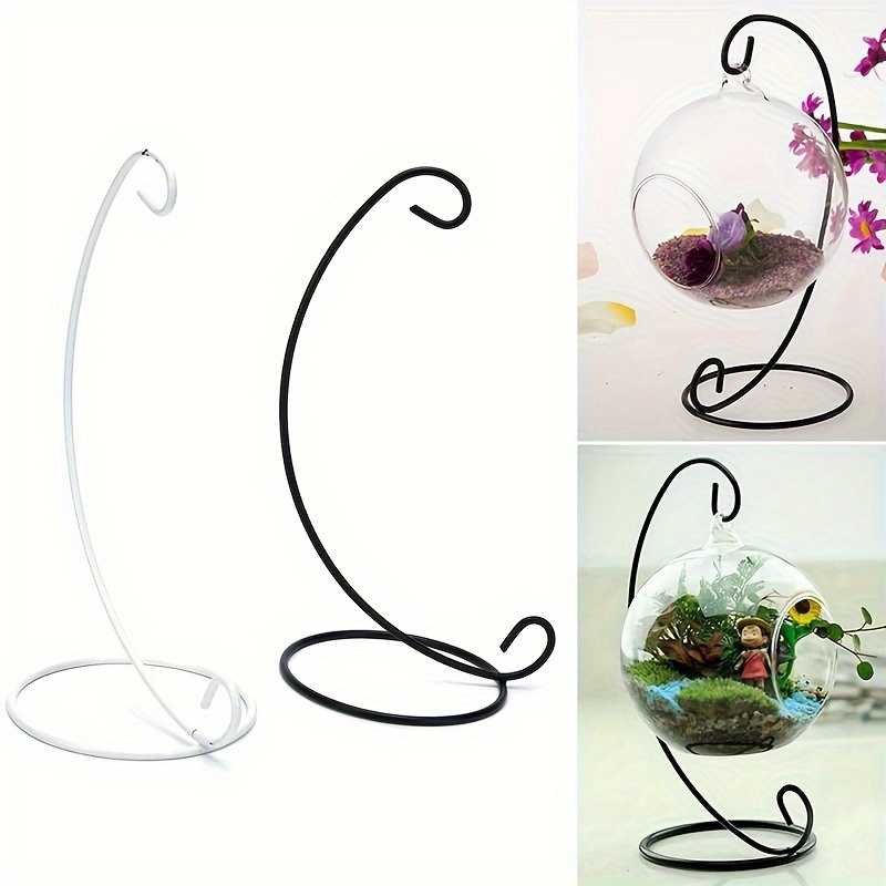 1pc Display Stand For Ornaments Without Fish Tank Aerial Plant Stand Glass  Fish Tank Hanging Stand