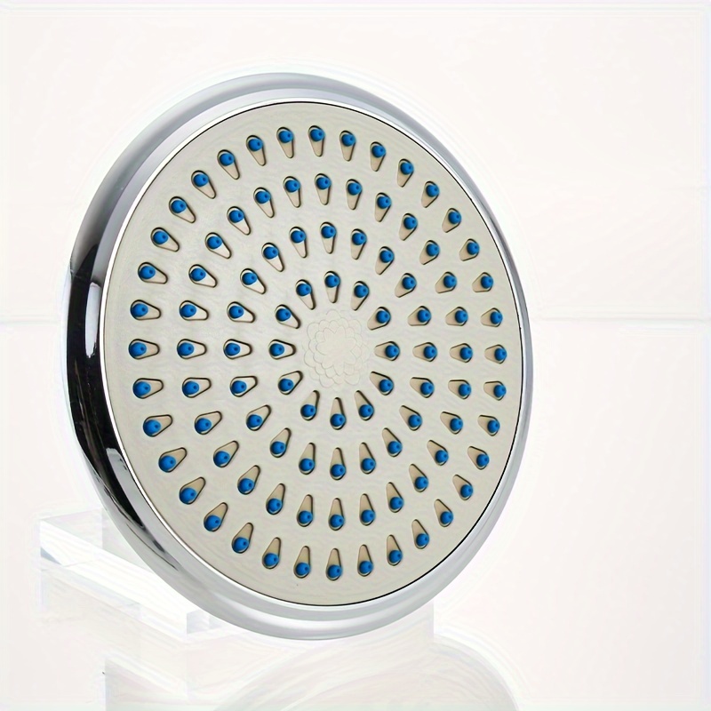 Rociador de ducha de alta presión con filtro - 6 modos de chorro regulables  - Ducha lluvia con boquillas de silicona antical (Se suministra con flexo  de ducha y fijaciones) brillar Electrónica