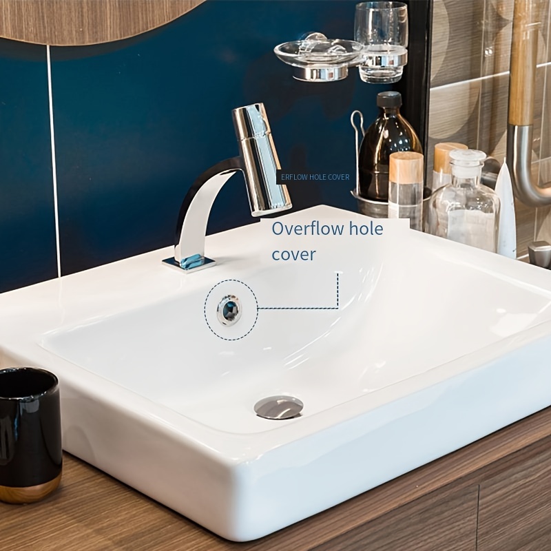 Bagno Lavandino Lavabo Overflow Anello Scarico Foro Tappo Copertura  Ricambio